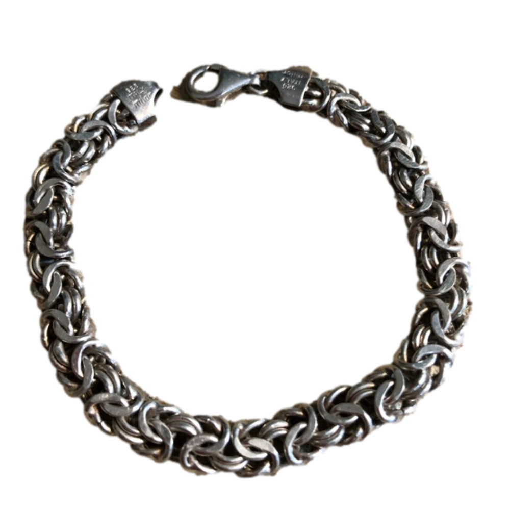 925 Sterling Milor Italy Byzantine Bracelet